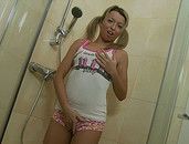 Great Tits Chick Gets Soapy In A Fun Shower Scene