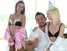Petite Ladies Make His Birthday A Hardcore Dream